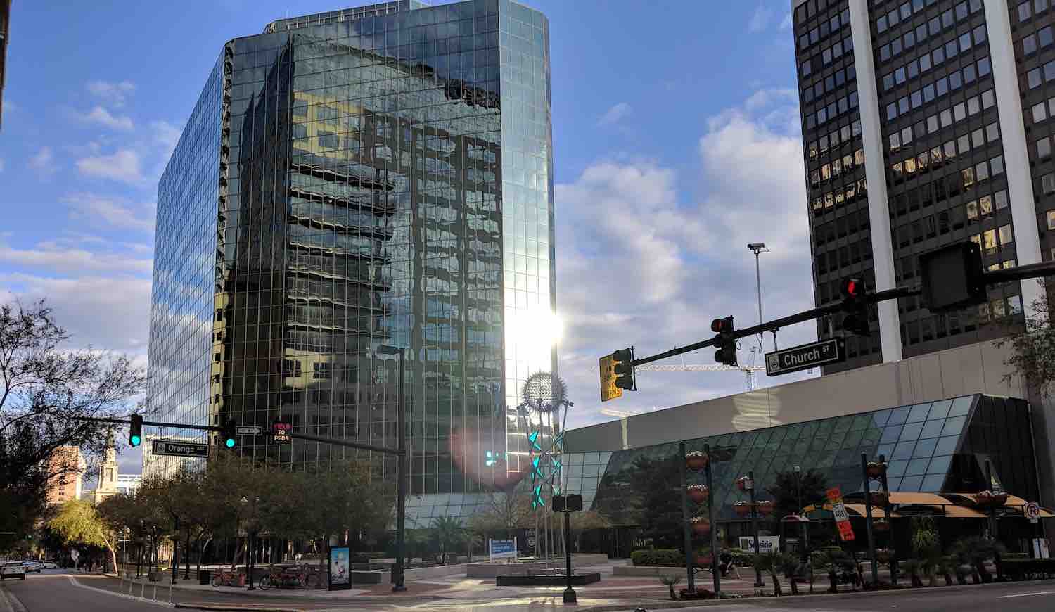 Seaside Plaza in downtown Orlando Orange Avenue and Church Street