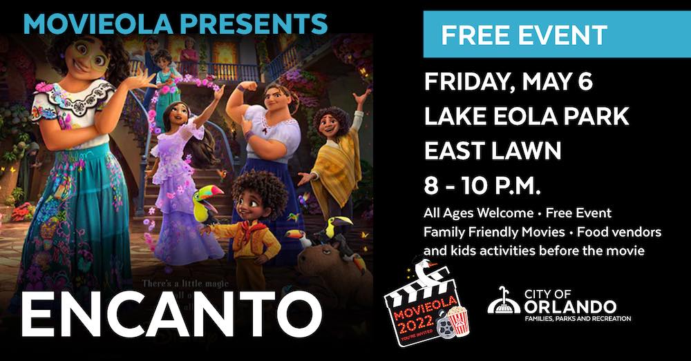 Free screening of 'Encanto' at Lake Eola Park for families Orlando