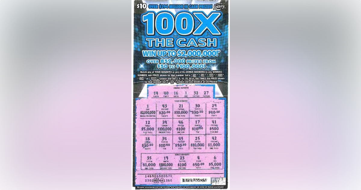 42 Year Old Orlando Man Wins 2 Million From Scratch Off Purchased At Circle K Orlando 8787