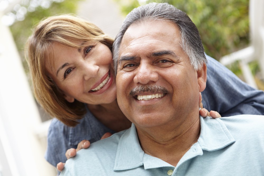 Hispanic latino elderly couple