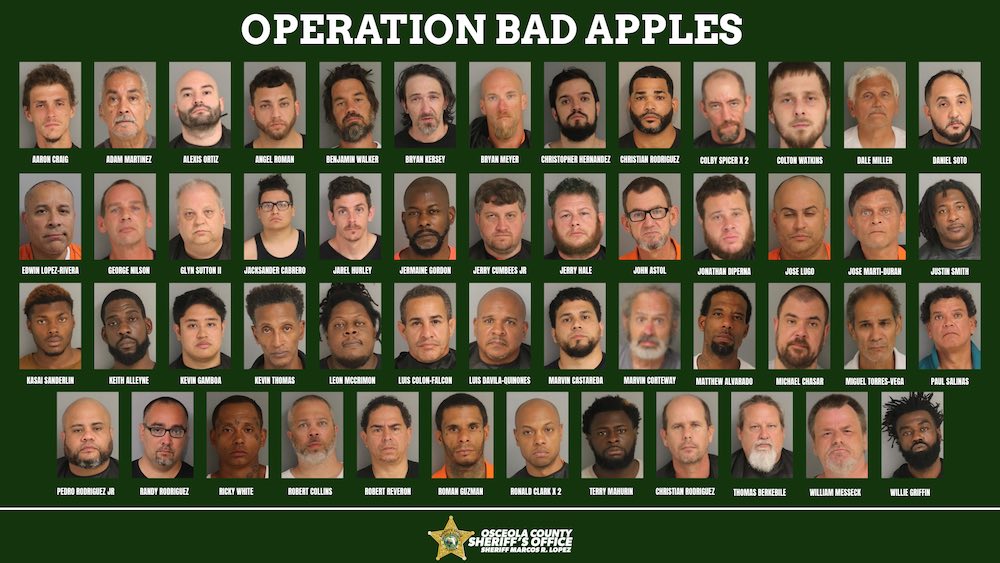 Osceola Police Arrest 56 Previous Sex Offenders For New Offenses