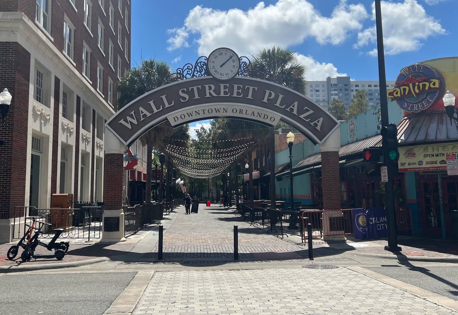 Wall Street Plaza in downtown Orlando