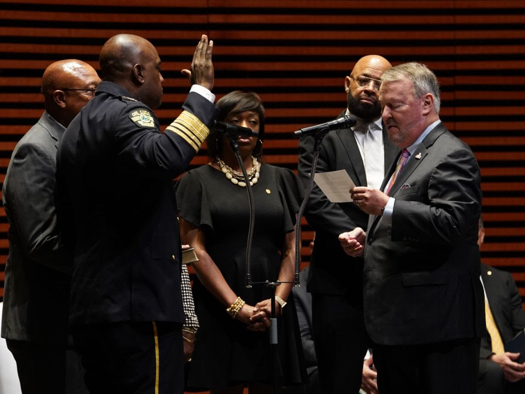 Eric Smith sworn in as the new Orlando Police Chief on August 24