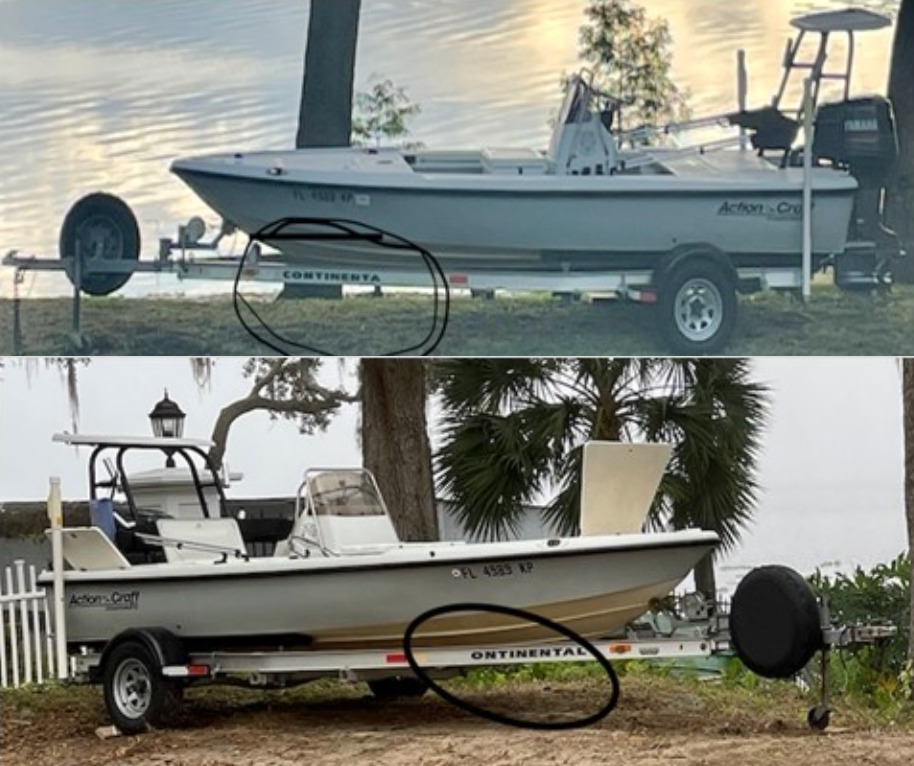 Boat trailer stolen in Clermont