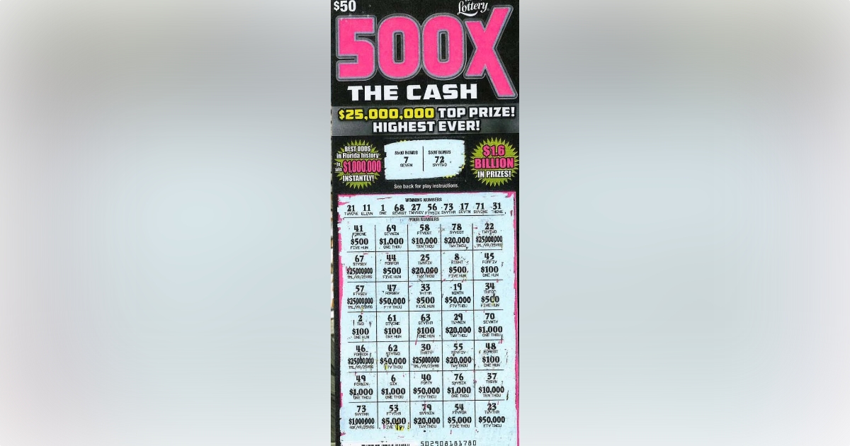 Orlando Man Wins 1 Million From Scratch Off Orlando 8332