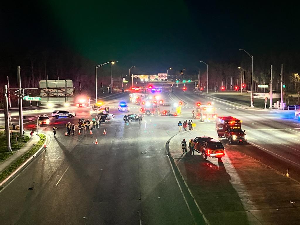 Two-vehicle accident at John Young Parkway and LB McCleod Road