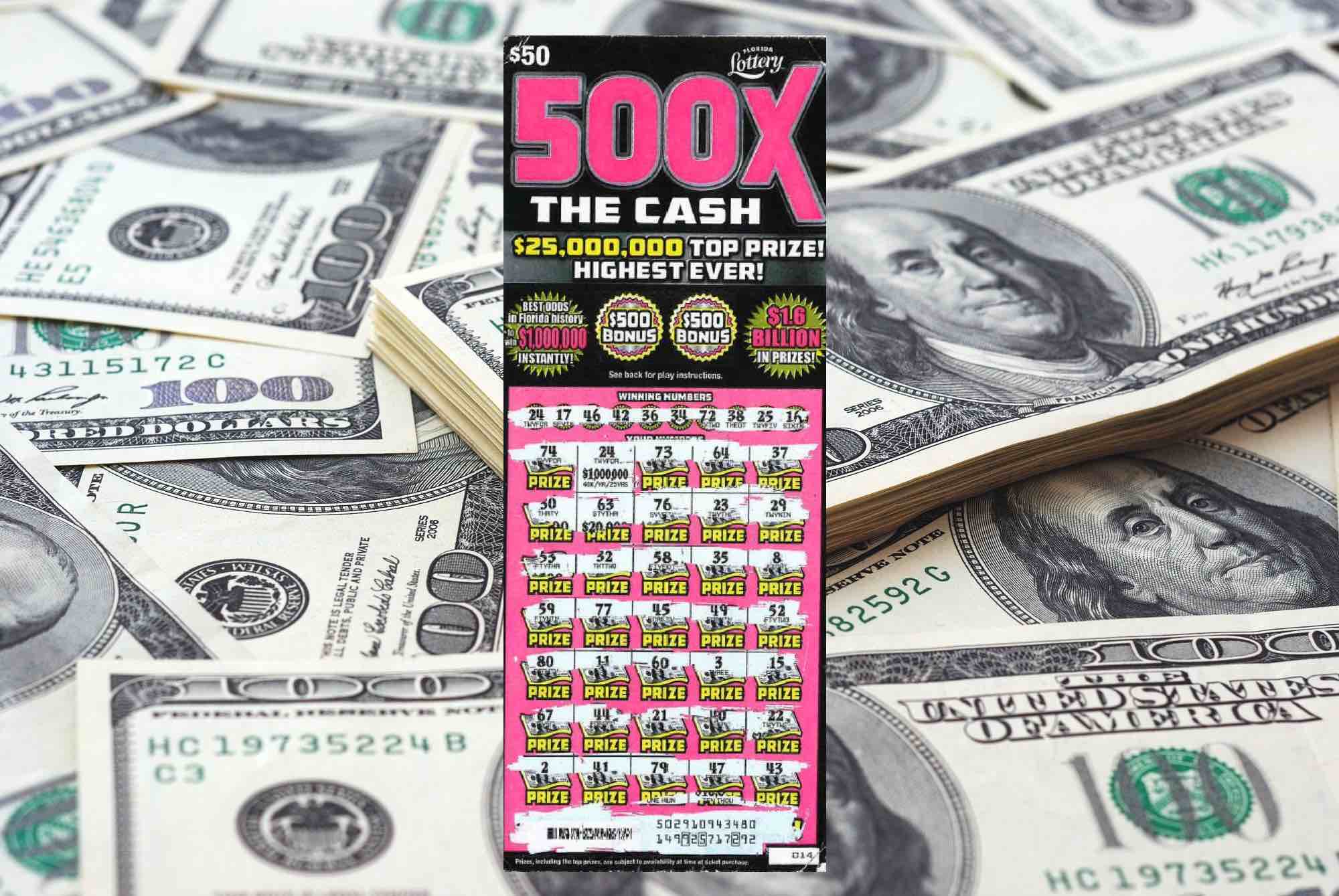 Winning scratch-off ticket purchased by Altovise Morris