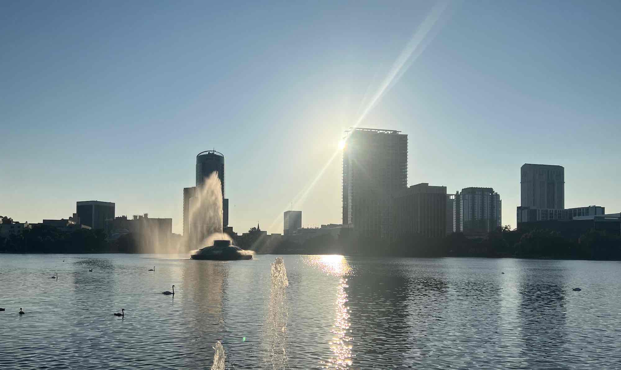 Lake Eola Park in downtown Orlando