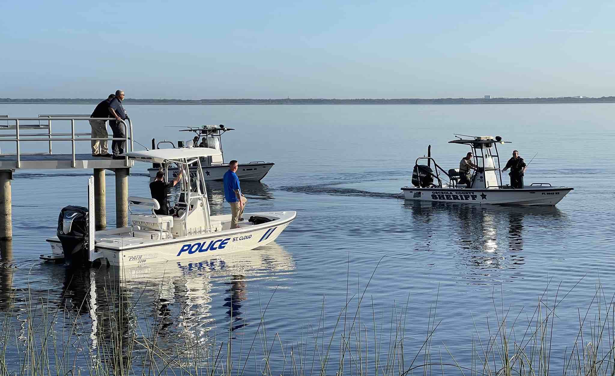 St. Cloud crews searching East Lake Toho on July 12