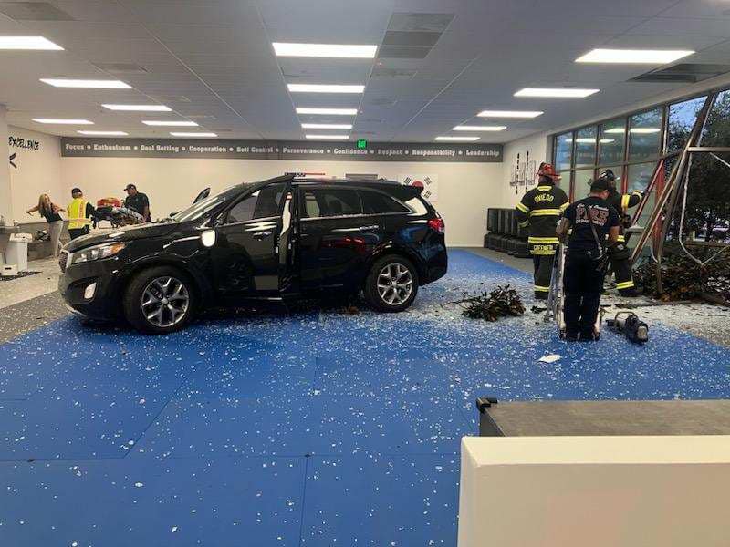 SUV crashes into Master Roberts World Class Taekwondo on August 29