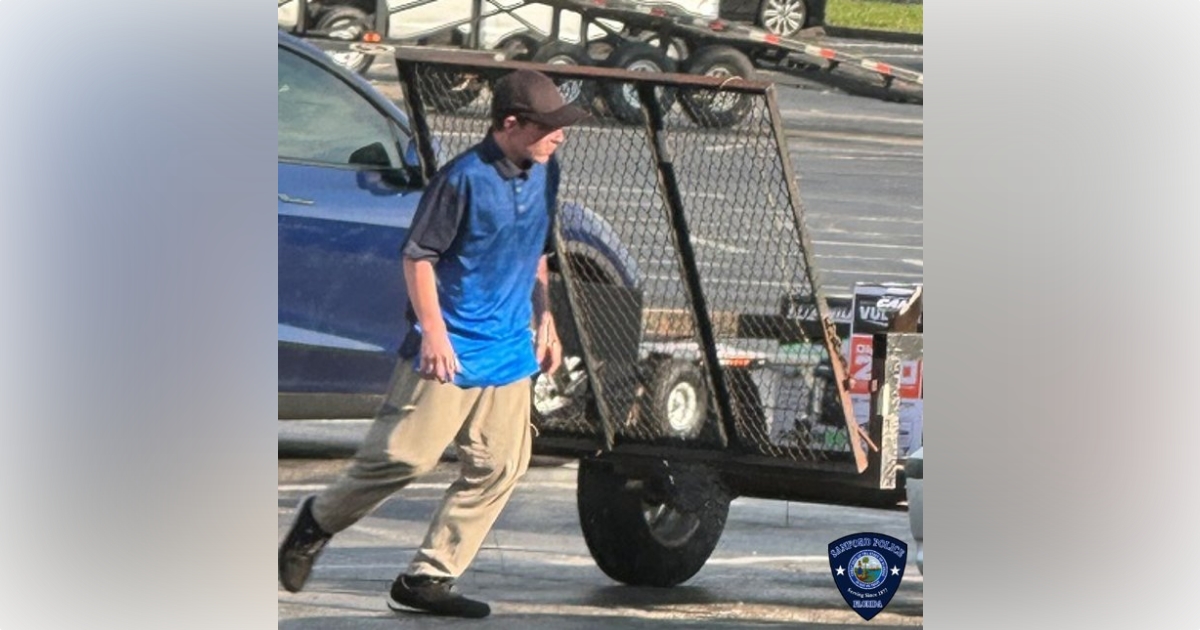 Man wanted for theft at Harbor Freight in Sanford