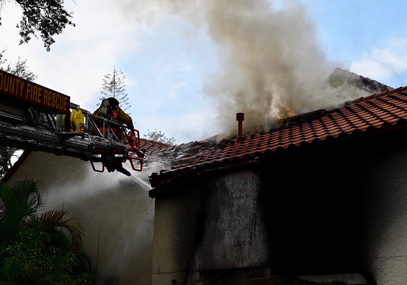 Garage on fire in Windermere on Sept. 18