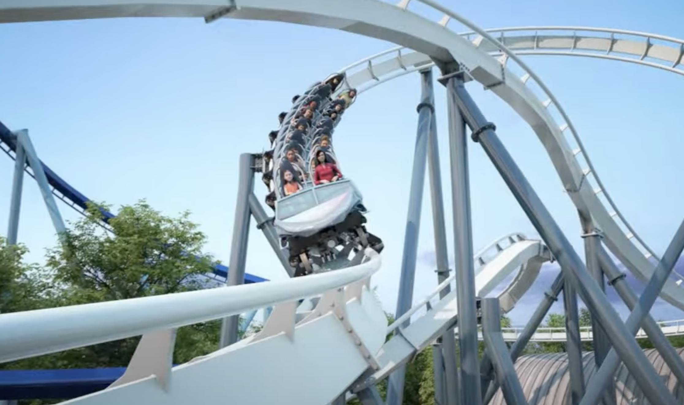 Penguin Trek roller coaster at SeaWorld Orlando