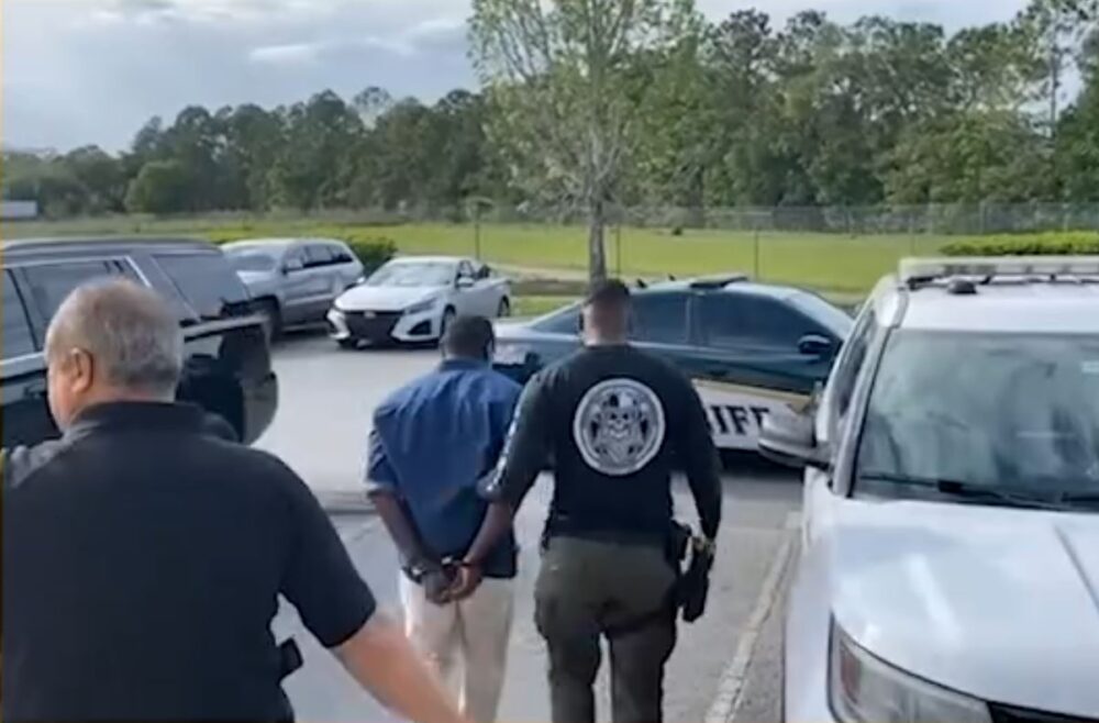 Kenyada Emanuel Jacobs being arrested by Osceola County Sheriff's Office (photo by OCSO)