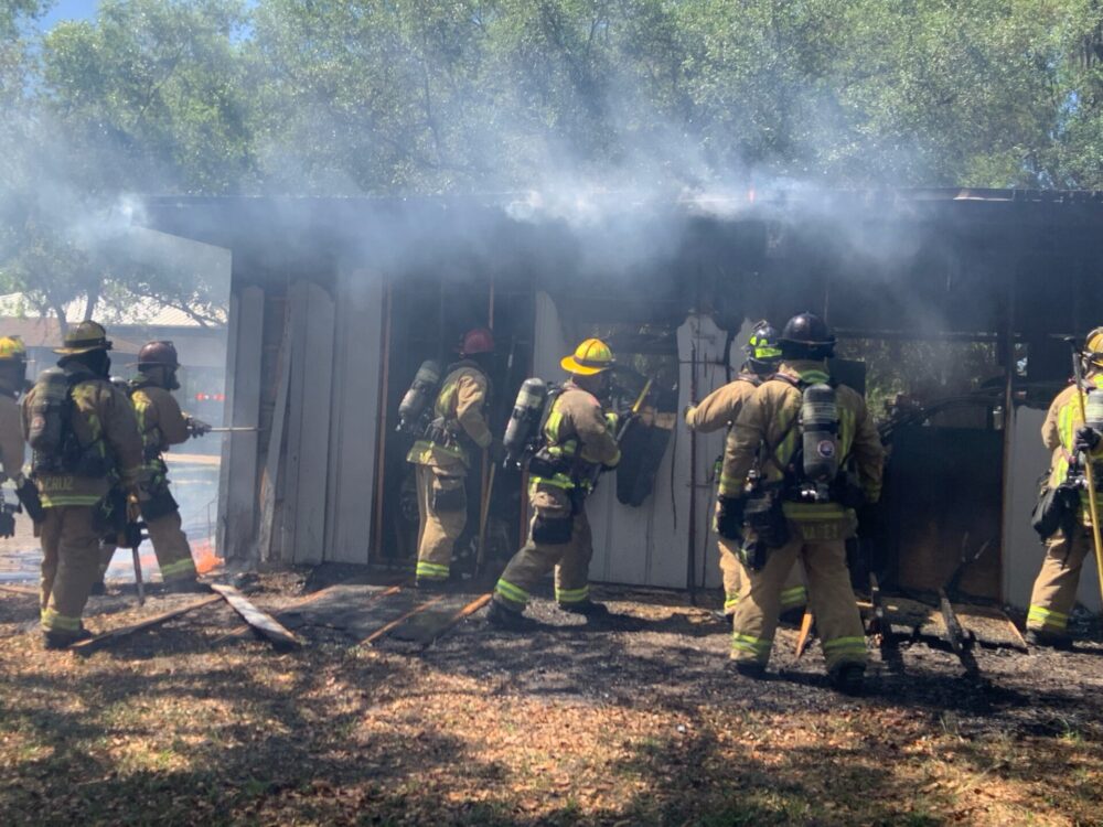 Shed fire at Boys Town Central Florida in Oviedo on March 19, 2024