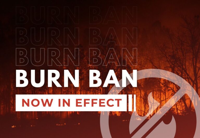 Burn ban now in effect