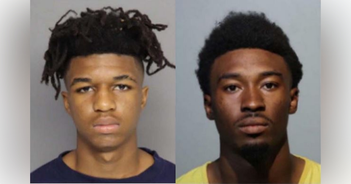 Zion Carter (left) and Terrell Walker (right) are suspects in a fatal shooting on April 9, 2024, that claimed the life of 17 year old Sadarion Cosby.