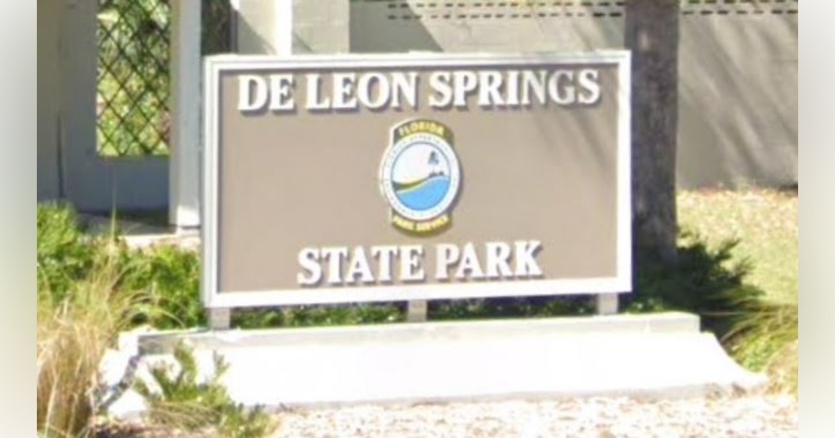 DeLeon Springs State Park entrance sign. (Photo: Google)