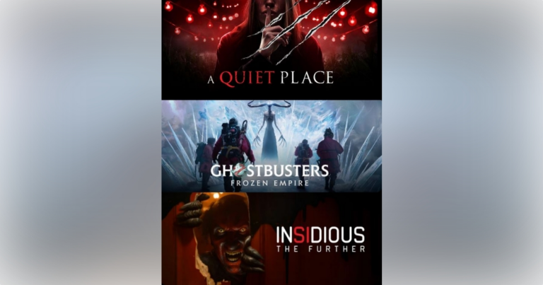 Among the featured attractions at this year's Halloween Horror Nights at Universal Orlando Resort are haunted houses based on the following film series: A Quiet Place, Ghostbusters, and Insidious.