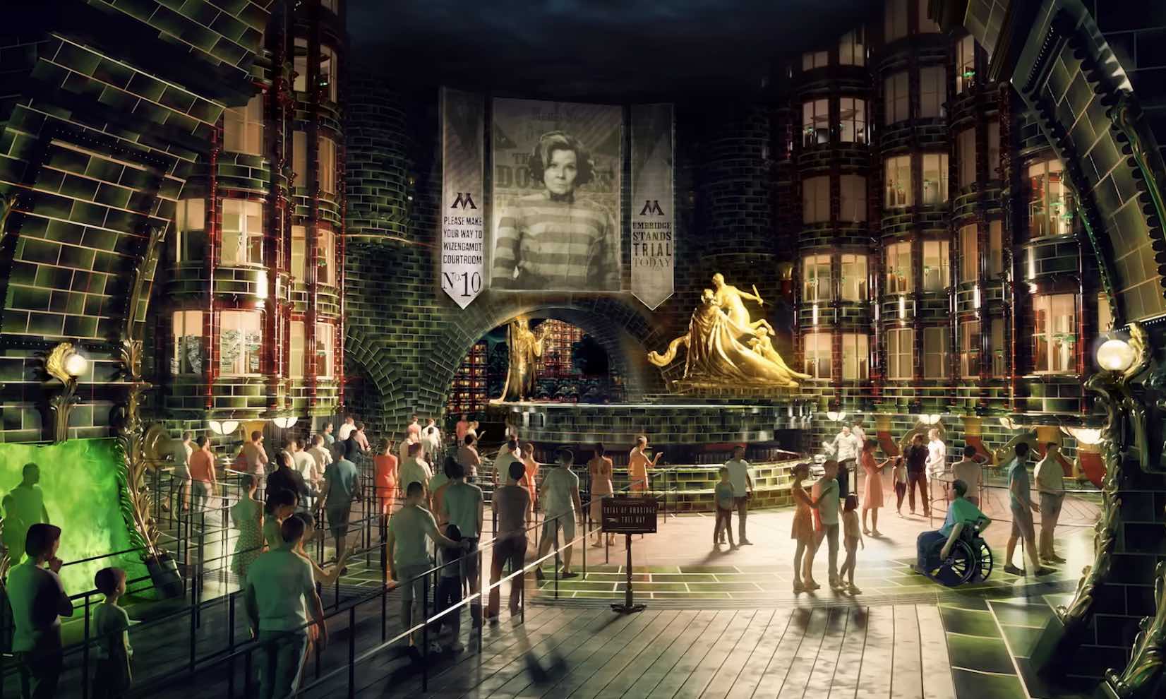 Universal previews the new world of Harry Potter’s Ministry of Magic in the Epic Universe