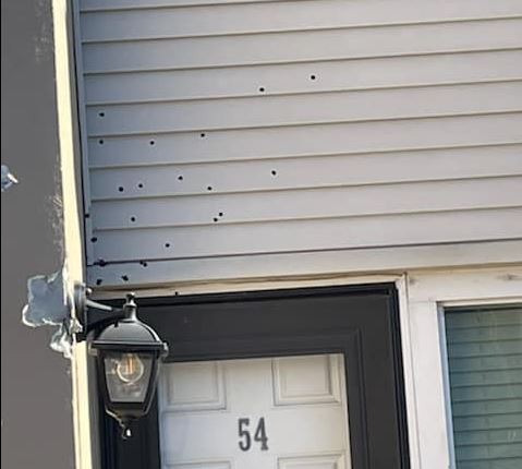 A closeup of one of the units that was struck by gunfire during the several-hour standoff on Thanksgiving. (Photo: Volusia County Sheriff's Office)