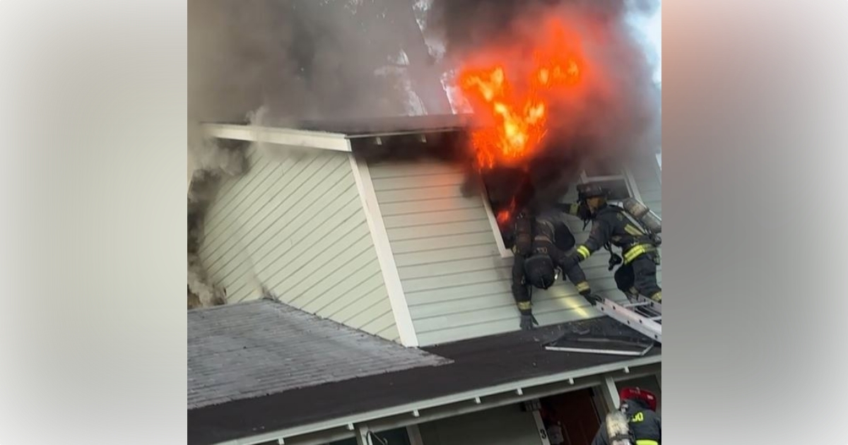 A firefighter was among two people injured in a Downtown Orlando house fire on December 2, 2024. (Photo: Orlando Fire Department)