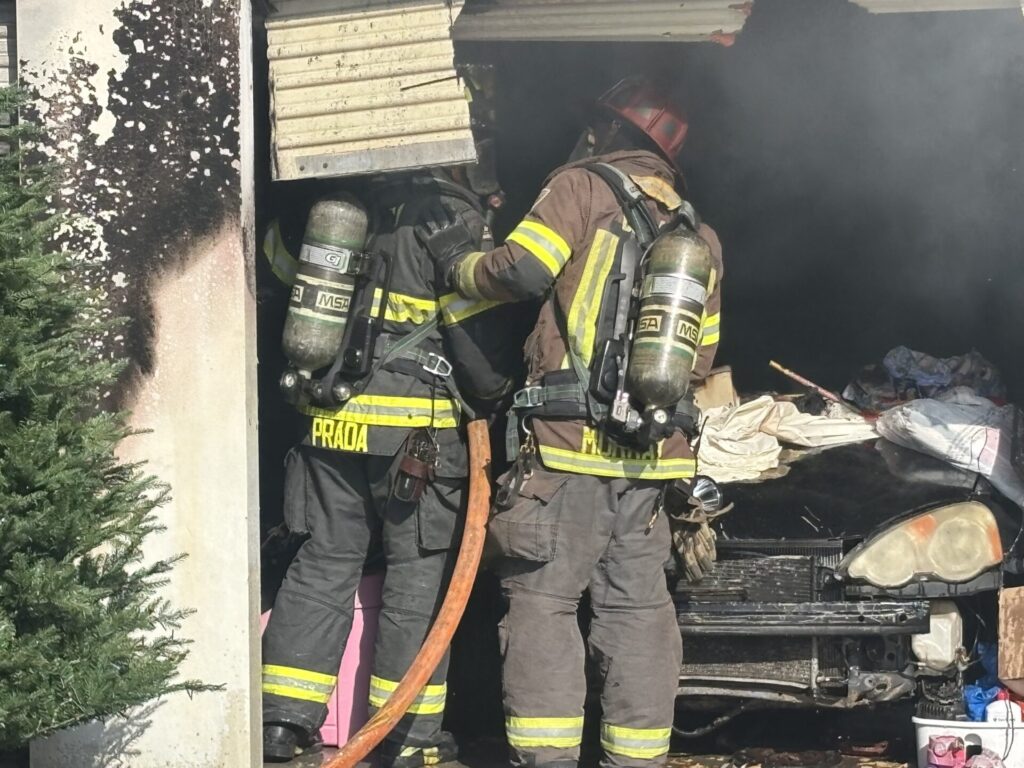 DeLand firefighters battling a storage unit facility fire on January 3, 2025 2 DFD