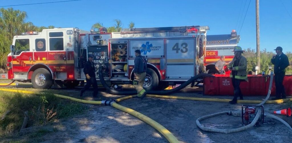 SCFD battling Oviedo house fire on January 4, 2025 3